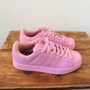 Adidas Superstar Baby Pink Supercolor Pharrell Williams Sneakers Shoes